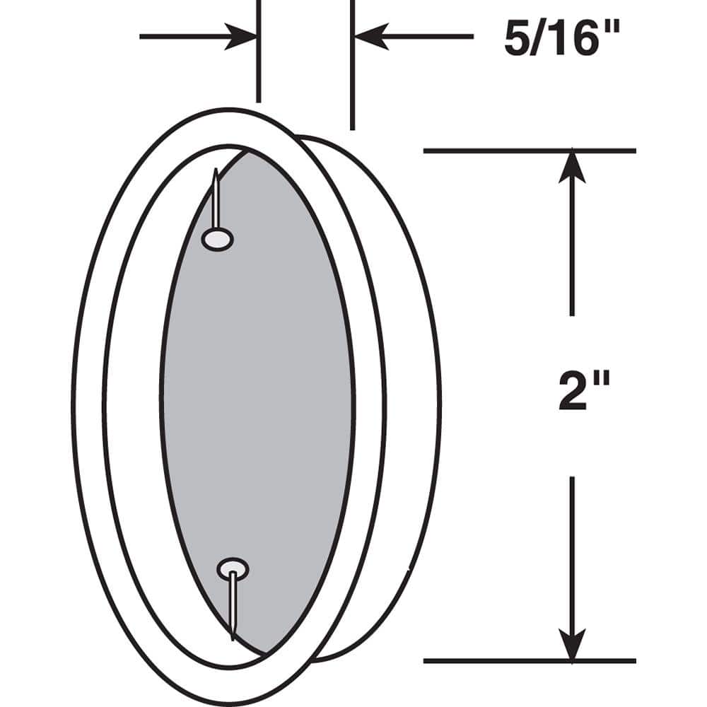 Prime-Line 2 in. Classic Bronze Closet Door Finger Pull (2-pack) (3)