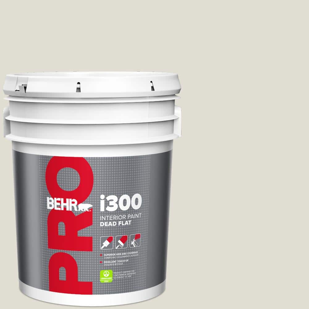 BEHR PRO 5 gal. #BWC-28 Alpine Frost Dead Flat Interior Paint (1)