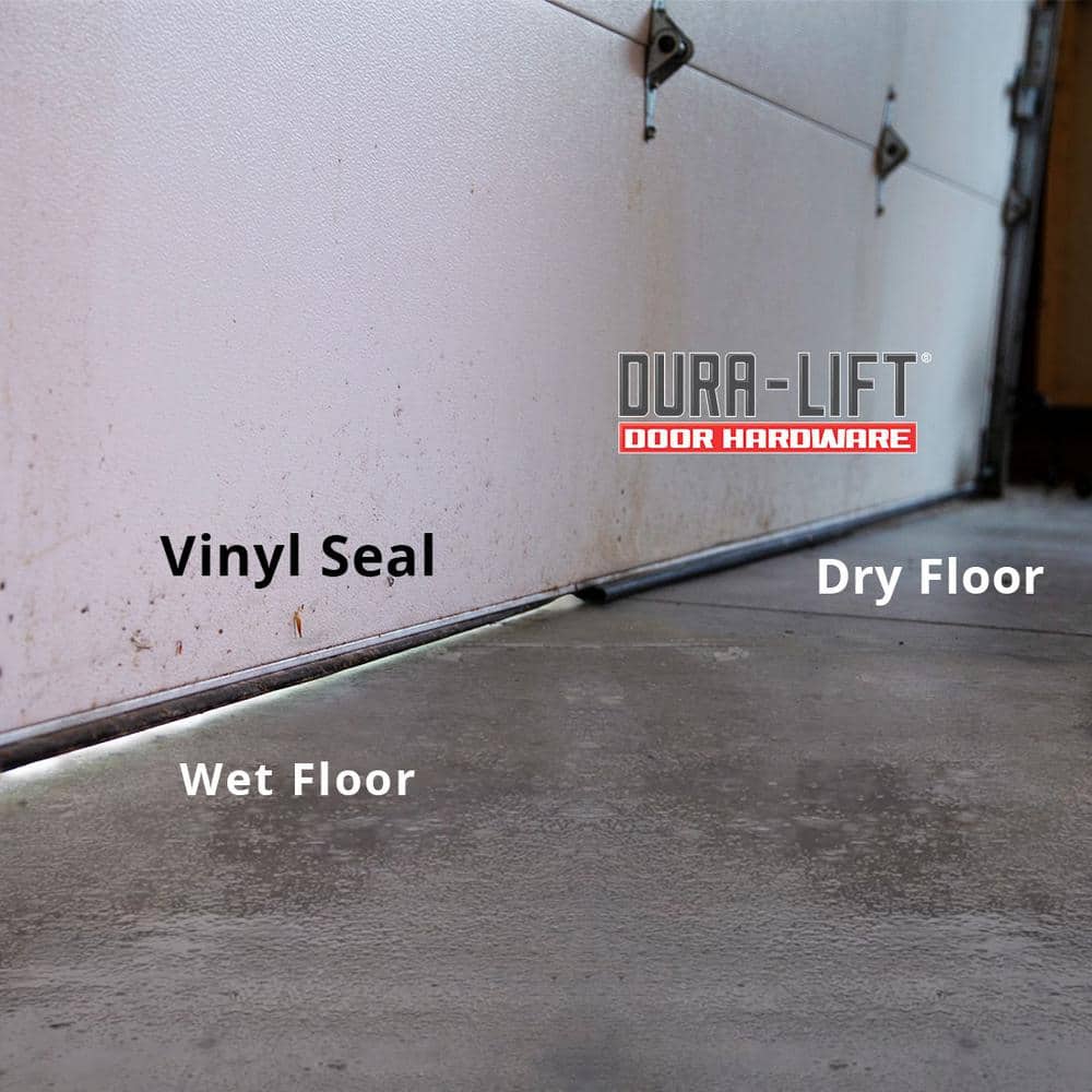 DURA-LIFT 17 ft. Garage Door Double-T Rubber Weather Seal (3)