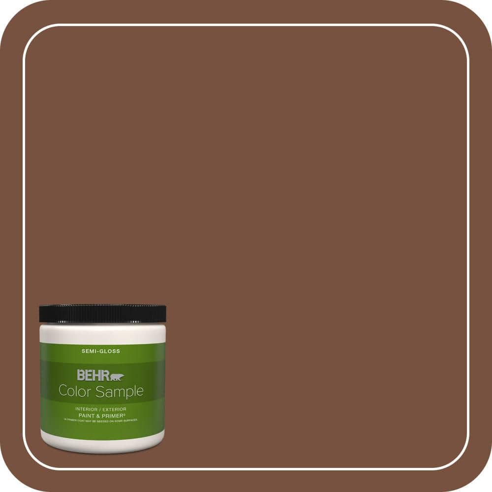 BEHR PREMIUM PLUS #240F-7 Root Beer Interior/Exterior Paint & Primer Color Sample (1)