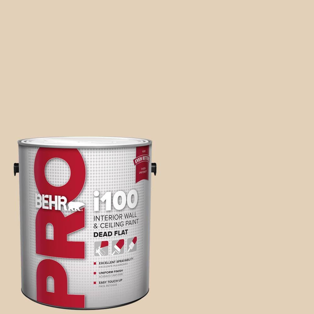 BEHR PRO 1 gal. #PWN-66 Toasted Cashew Dead Flat Interior Paint (1)