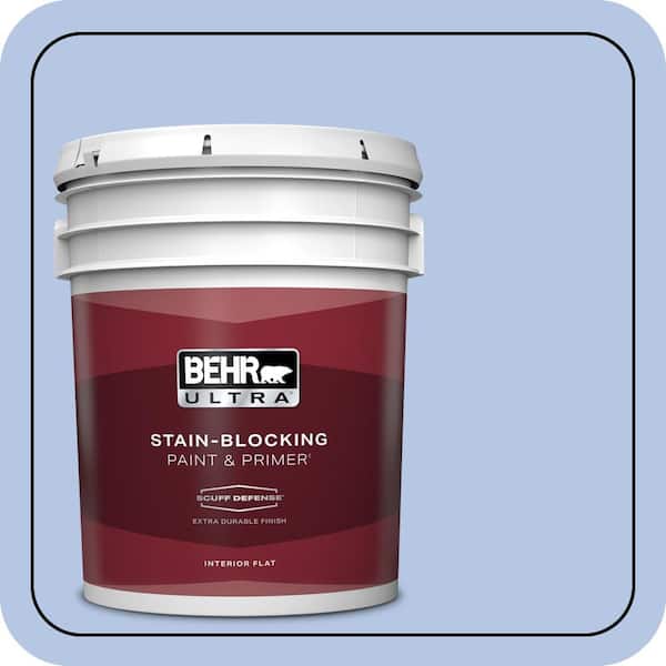 BEHR ULTRA 5 gal. #590A-3 Beautiful Dream Extra Durable Flat Interior Paint & Primer (2)