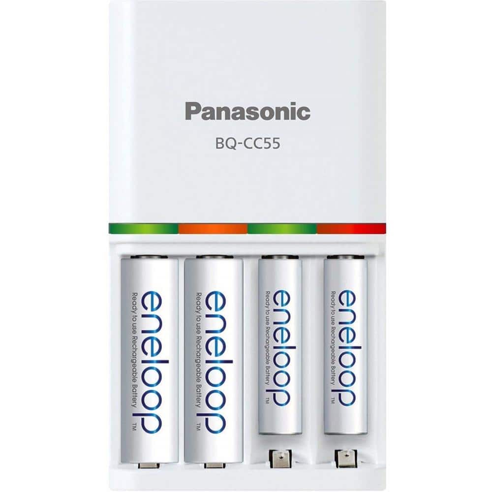 Panasonic eneloop Advanced Individual Battery 3-Hour Quick Charger with 4 AAA eneloop Rechargeable Batteries Included (2)