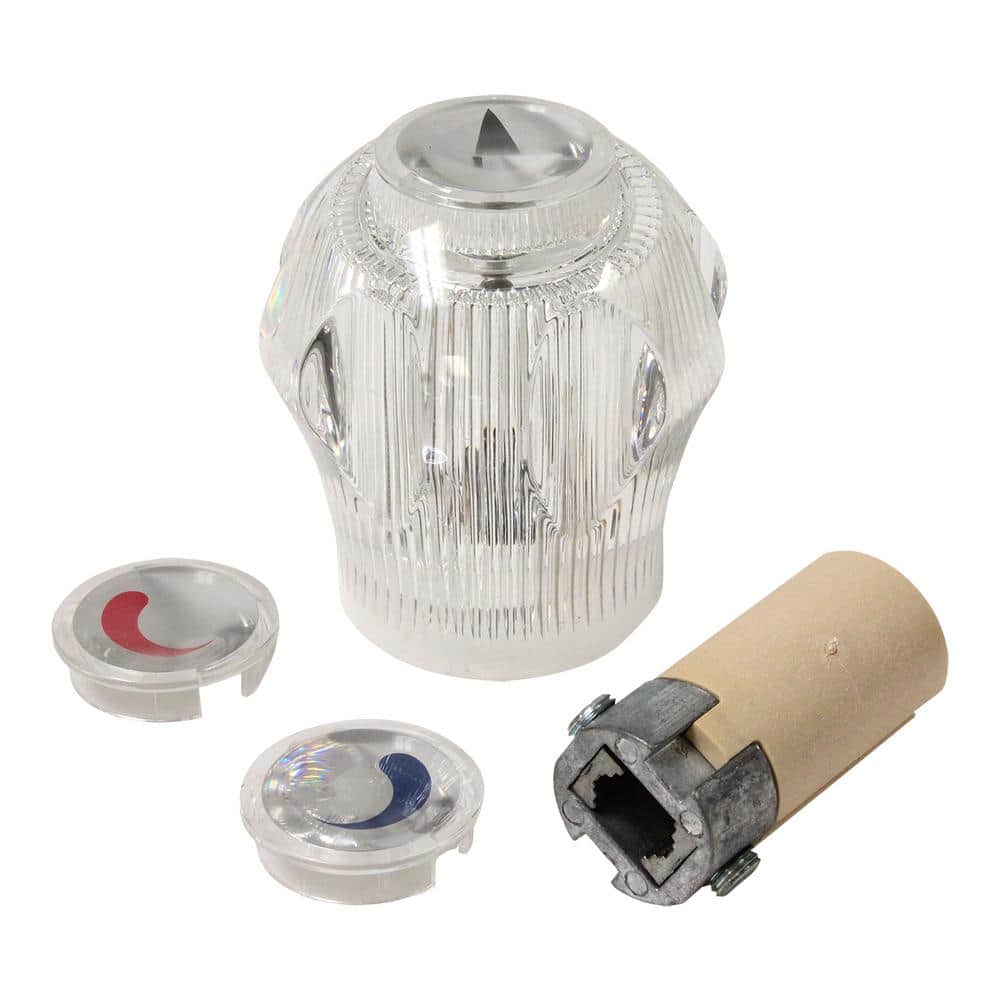 Everbilt Universal  Faucet Handle Replacement with Round Knob Design in Clear Finish (1)