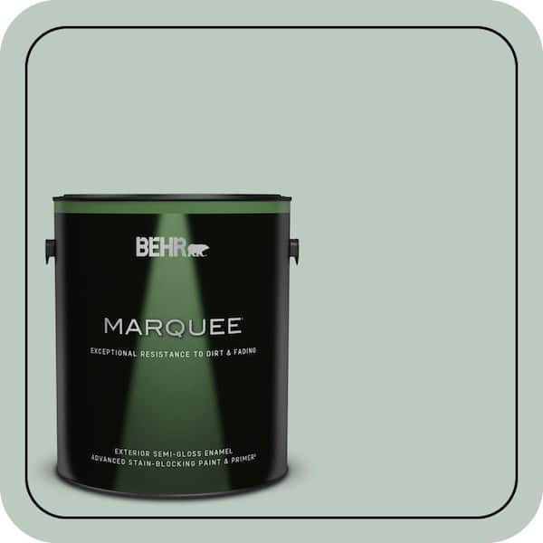 BEHR MARQUEE 1 gal. #N420-2 Mountain Falls Semi-Gloss Enamel Exterior Paint & Primer (2)