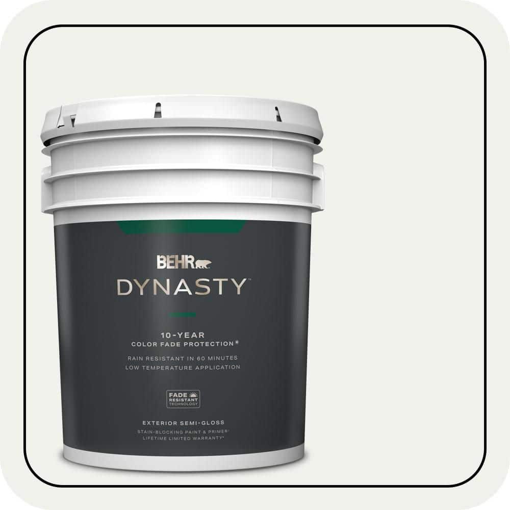 BEHR DYNASTY 5 gal. #610E-1 Windmill Wings Semi-Gloss Exterior Stain-Blocking Paint & Primer