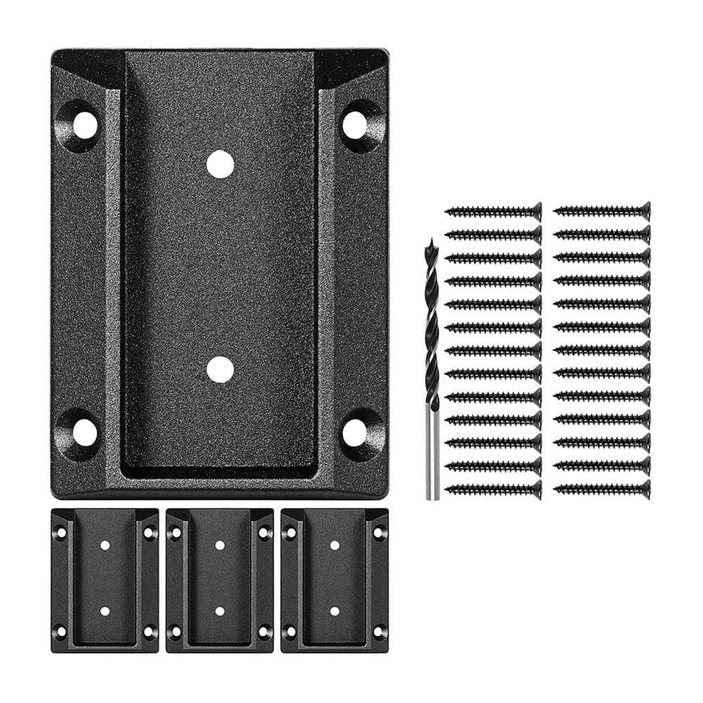 Afoxsos ADC-12 Aluminum Black Deck Railing Bracket Connectors for Wooden Handrail Connection (4-Pack) (1)