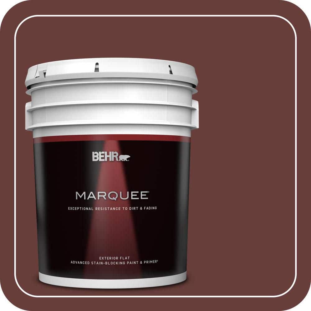 BEHR MARQUEE 5 gal. #PPU2-01 Chipotle Paste Flat Exterior Paint & Primer