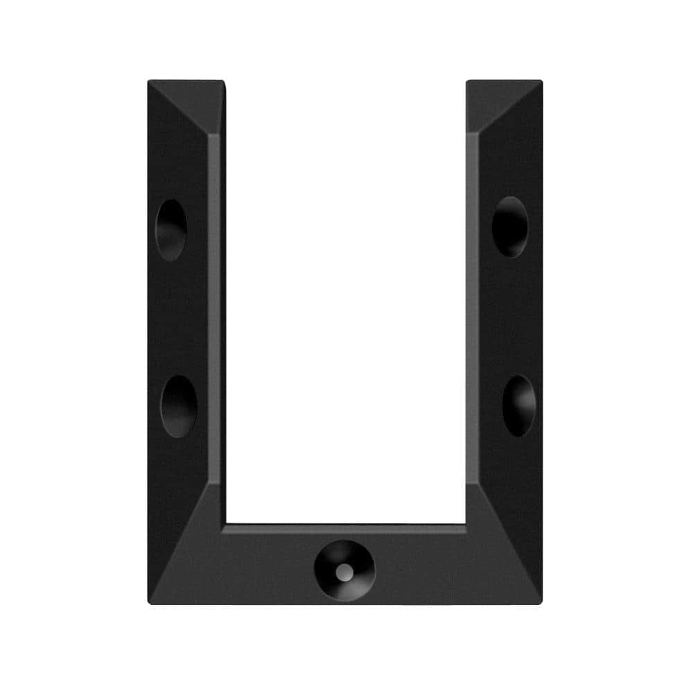 Unbranded Black Deck Rail Connector Bracket (4-Pack)