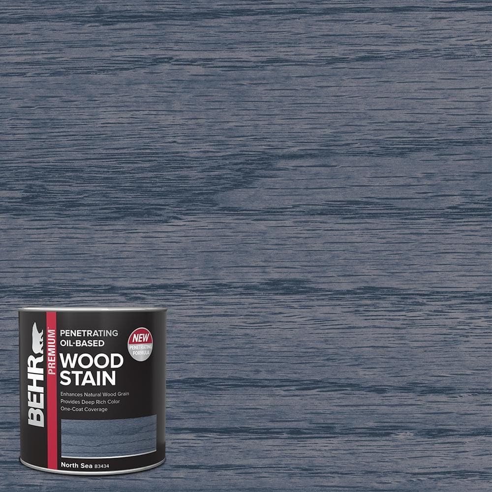 BEHR PREMIUM 1 qt. #TIS-043 North Sea Transparent Oil-Based Penetrating Interior Wood Stain
