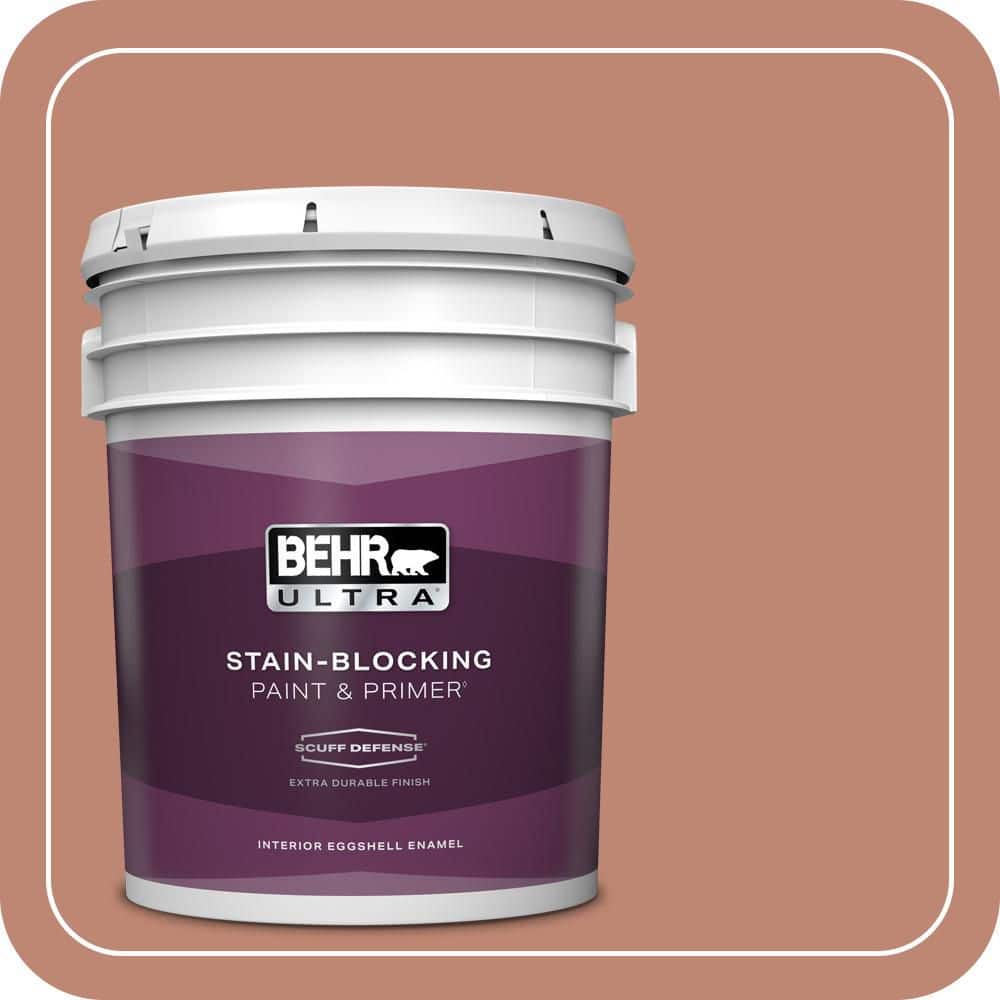 BEHR ULTRA 5 gal. #PPU2-09 Ginger Rose Extra Durable Eggshell Enamel Interior Paint & Primer
