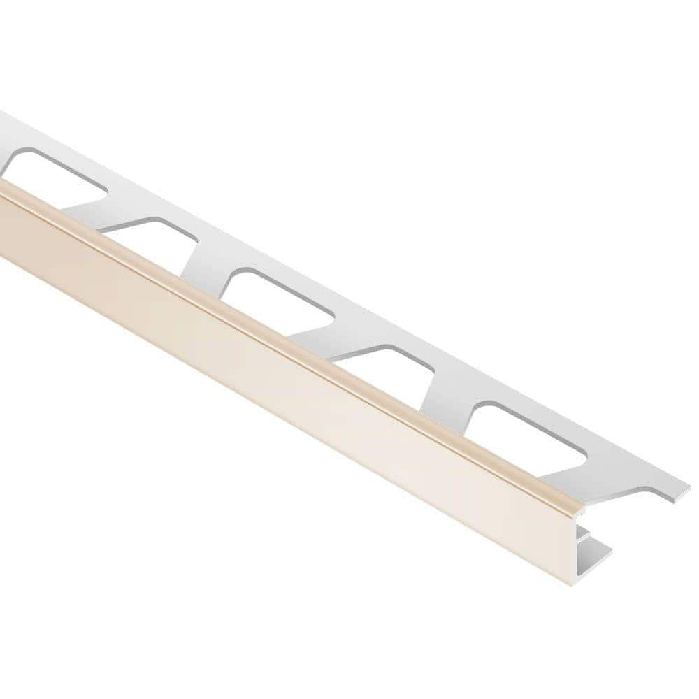 Schluter Jolly-P Bahama .5 in. x 98.5 in. PVC L-Angle Tile Edging Trim