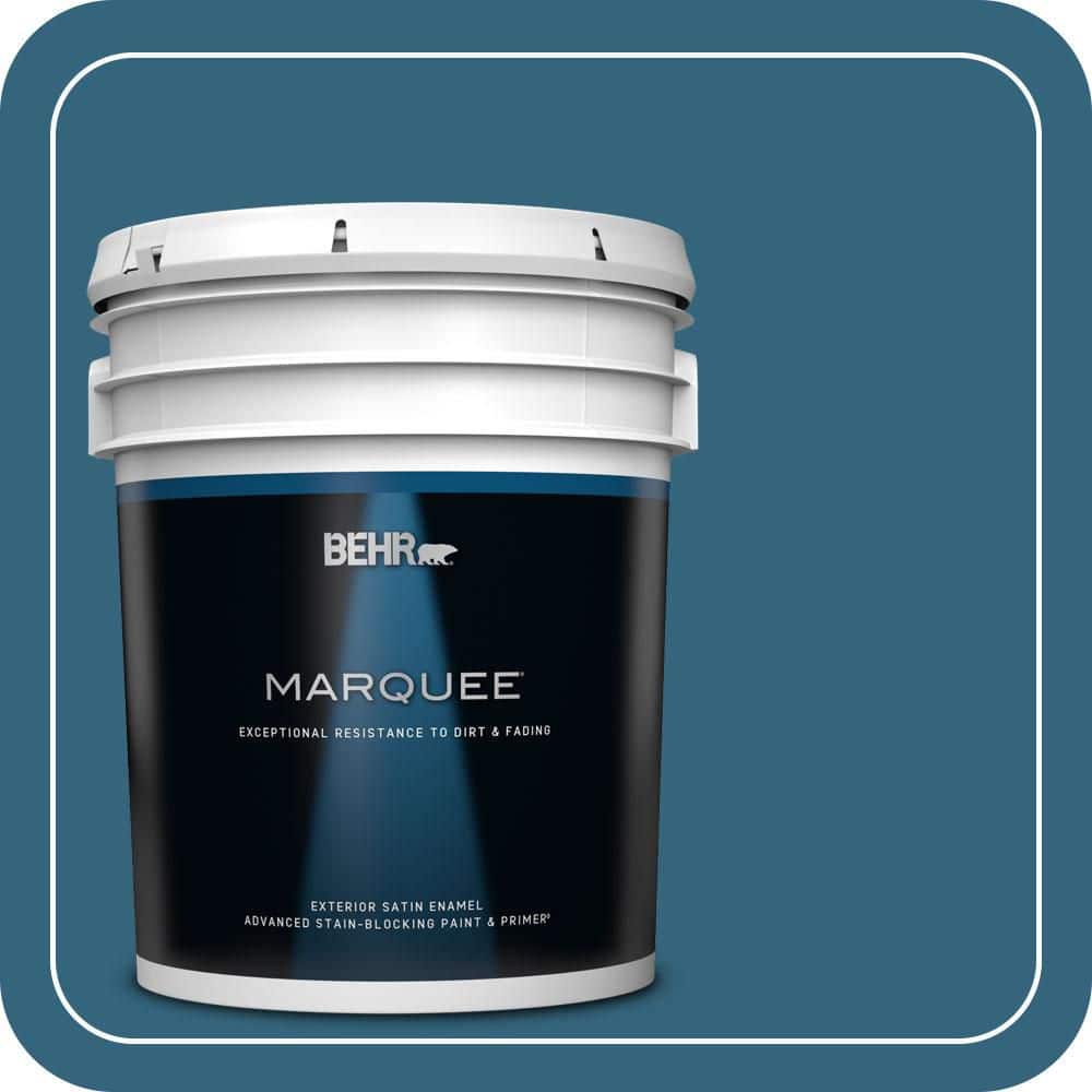 BEHR MARQUEE 5 gal. #550D-7 Southern Evening Satin Enamel Exterior Paint & Primer