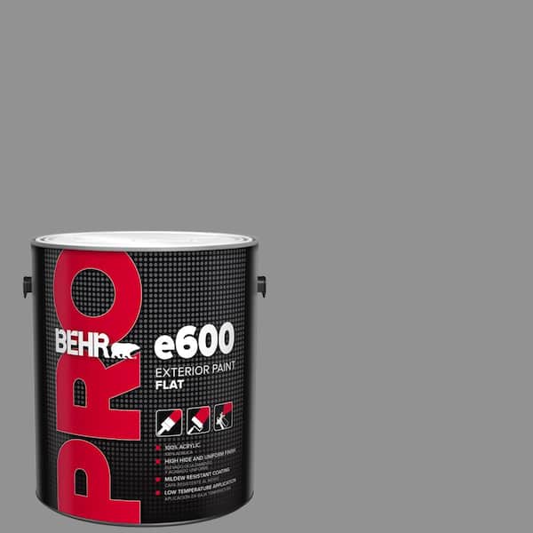BEHR PRO 1 gal. #N520-4 Cool Ashes Flat Exterior Paint (2)