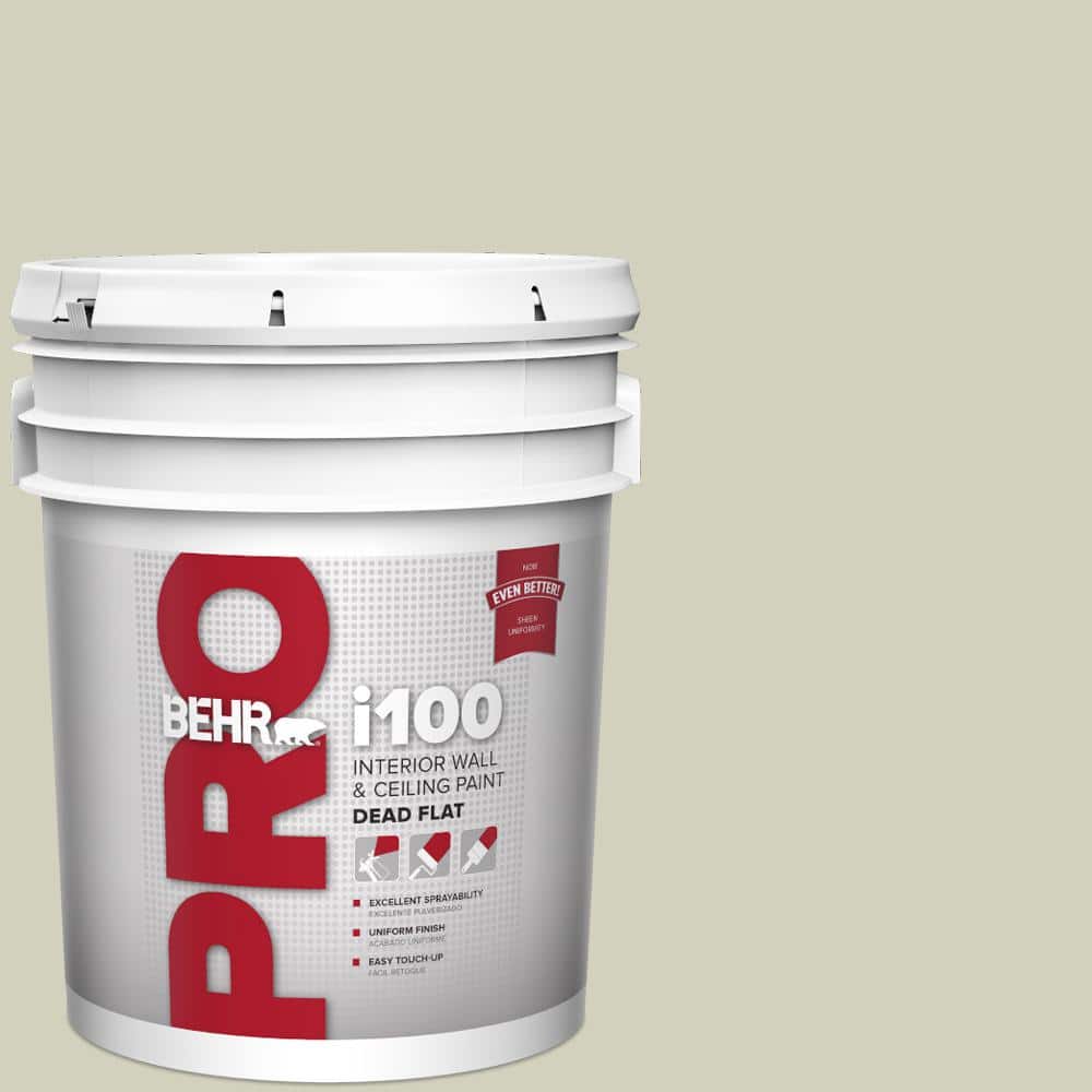 BEHR PRO 5 gal. #400E-3 Mountain Haze Dead Flat Interior Paint (1)