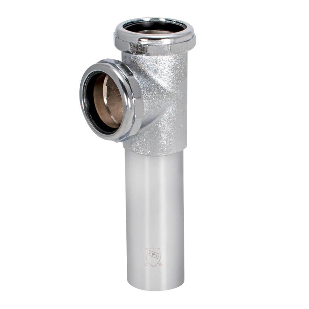 EASTMAN 1-1/2 in. Brass End Outlet Tee with Baffle