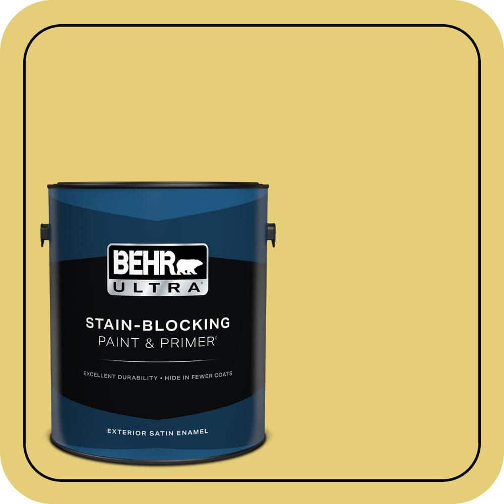 BEHR ULTRA 1 gal. #P320-5 Green Papaya Satin Enamel Exterior Paint & Primer