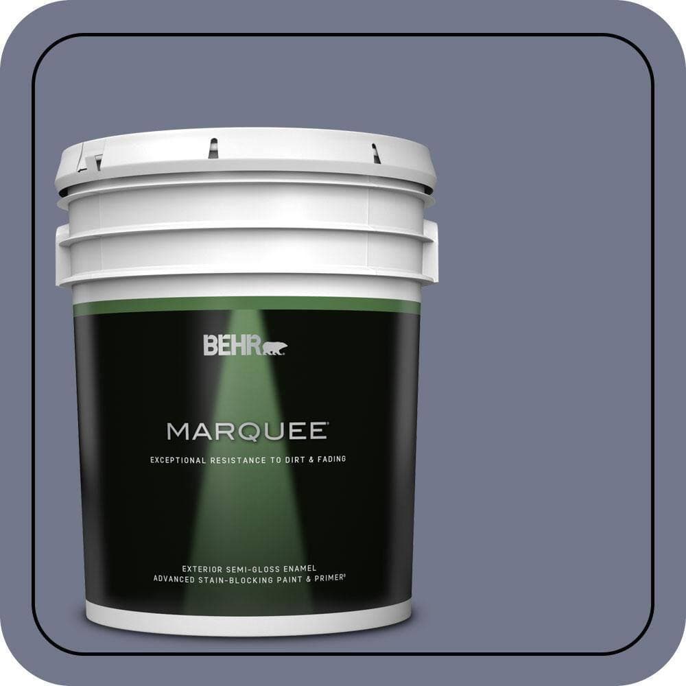 BEHR MARQUEE 5 gal. #S550-5 Fantasia Semi-Gloss Enamel Exterior Paint & Primer