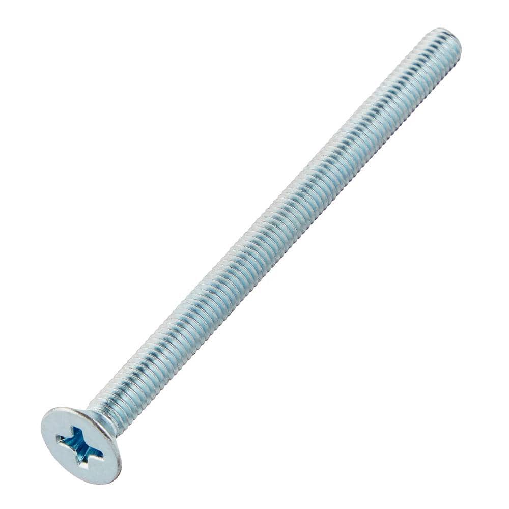 Everbilt M4-0.7 x 60mm Zinc Flat Head Phillips Drive Machine Screw 1-Piece (1)