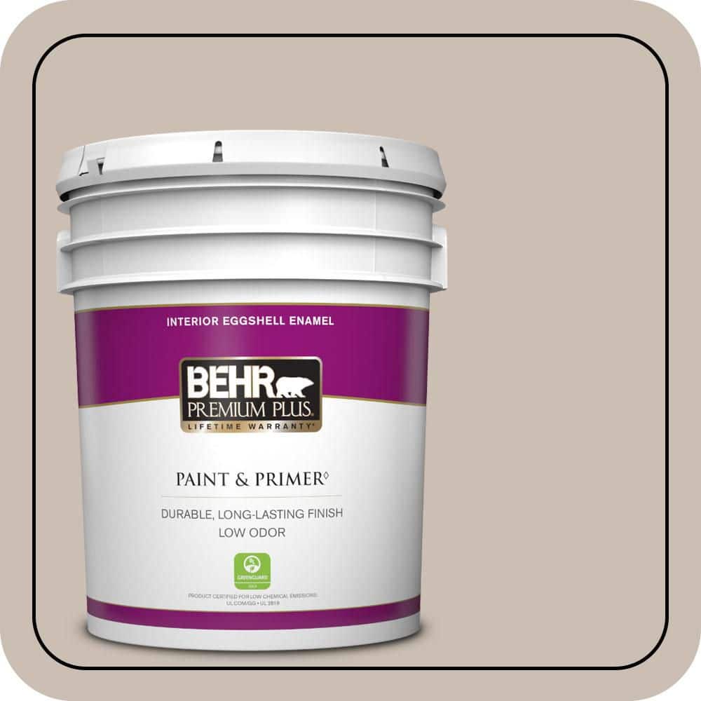 BEHR PREMIUM PLUS 5 gal. #T16-06 Penthouse View Eggshell Enamel Low Odor Interior Paint & Primer