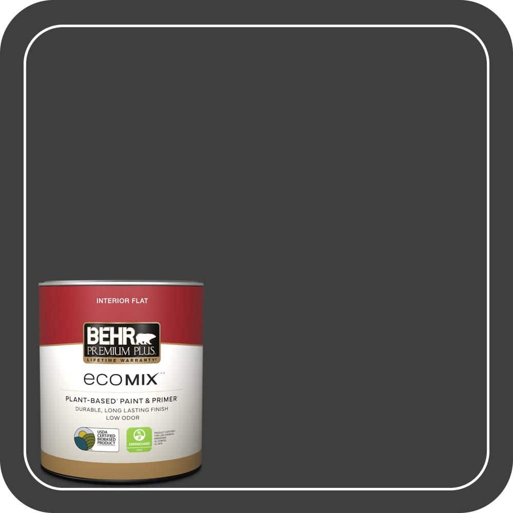 BEHR PREMIUM PLUS #770F-7 Beluga Enamel EcoMix Plant-Based & Primer (1)