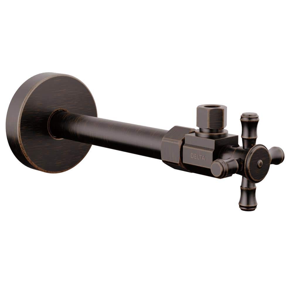 Delta 1/2 in. x 7.81 in. L Venetian Bronze Brass Angled Supply Stop Valve (1)