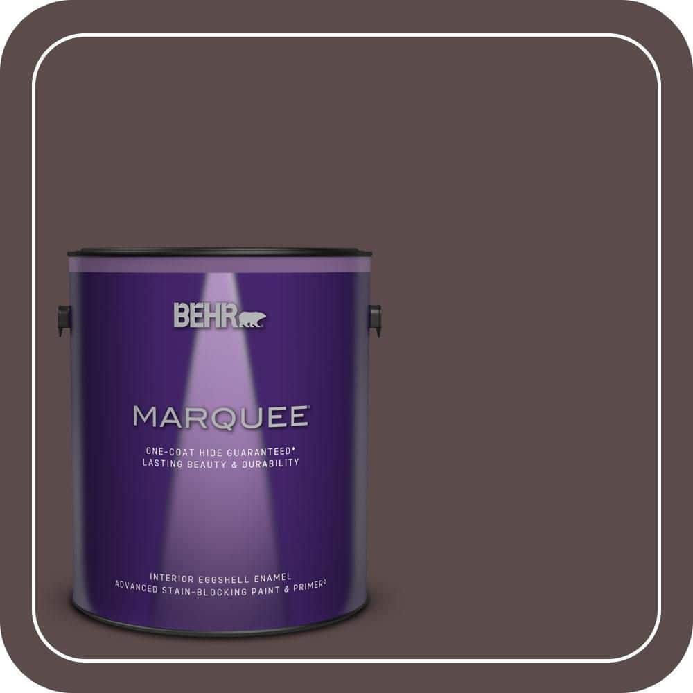 BEHR MARQUEE 1 gal. #MQ1-43 Piano Brown One-Coat Hide Eggshell Enamel Interior Paint & Primer (1)