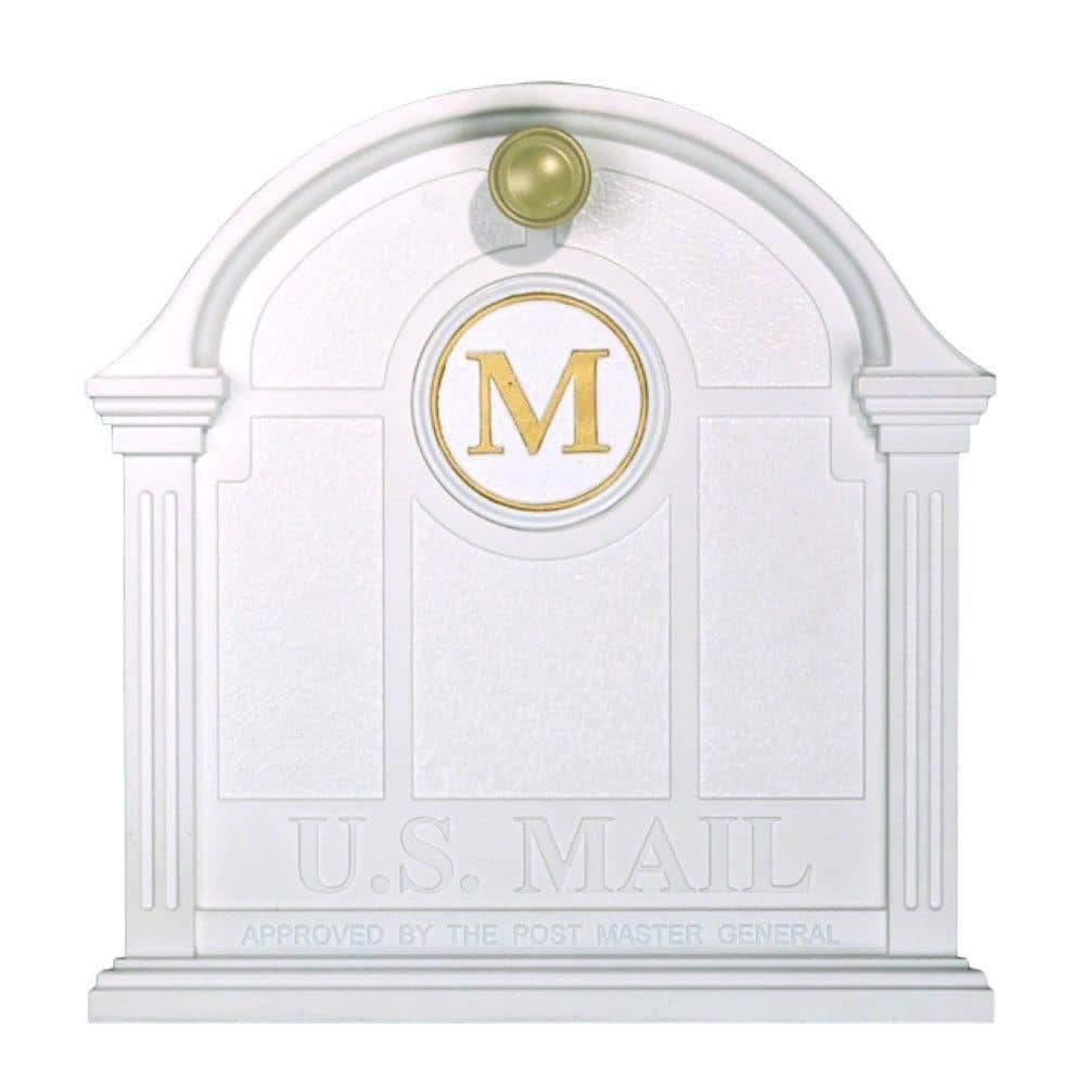 Whitehall Products Personalized White Front Door Monogram
