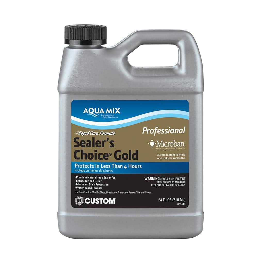 Custom Building Products Aqua Mix Sealer's Choice Gold 0.8 qt. Penetrating Sealer for Tile, Concrete, Porcelain, Stone and Grout (2)