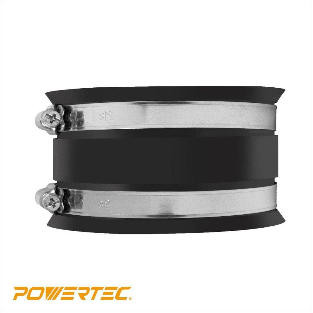 ‎POWERTEC 4 in. Dust Control Flex Cuff with Steel Hose Clamps for Dust Collection Systems (9-Pack) (3)