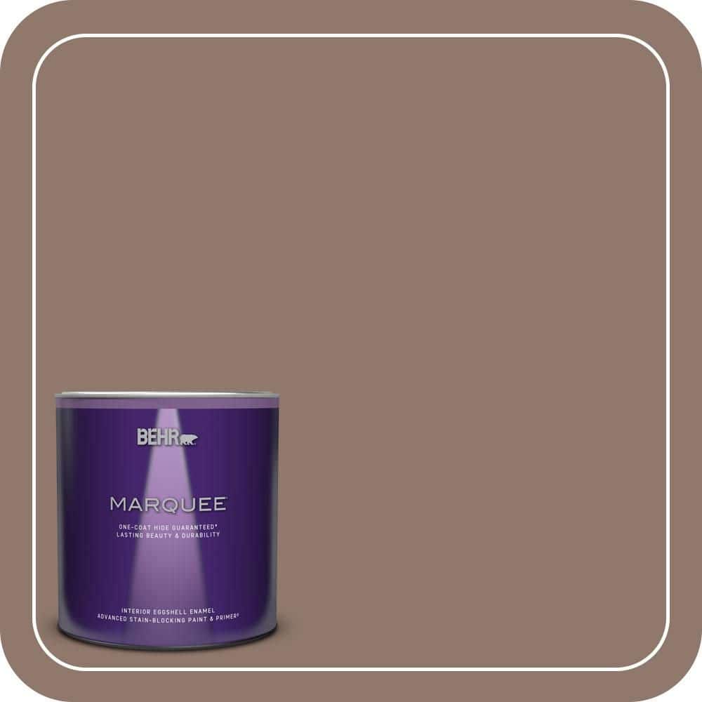 BEHR MARQUEE 1 qt. #N170-5 Chocolate Heart Eggshell Enamel Interior Paint & Primer