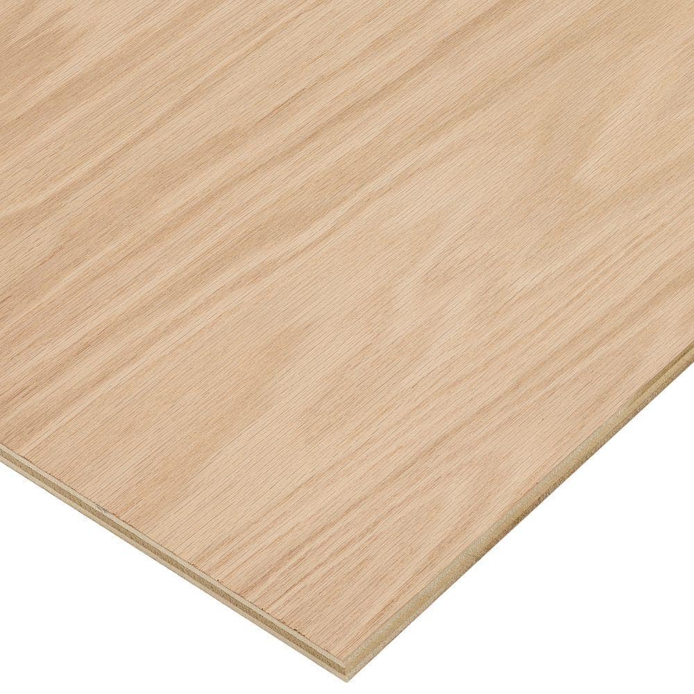 Columbia Forest Products 1/2 in. x 2 ft. x 8 ft. PureBond Red Oak Plywood Project Panel (Free Custom Cut Available) (1)
