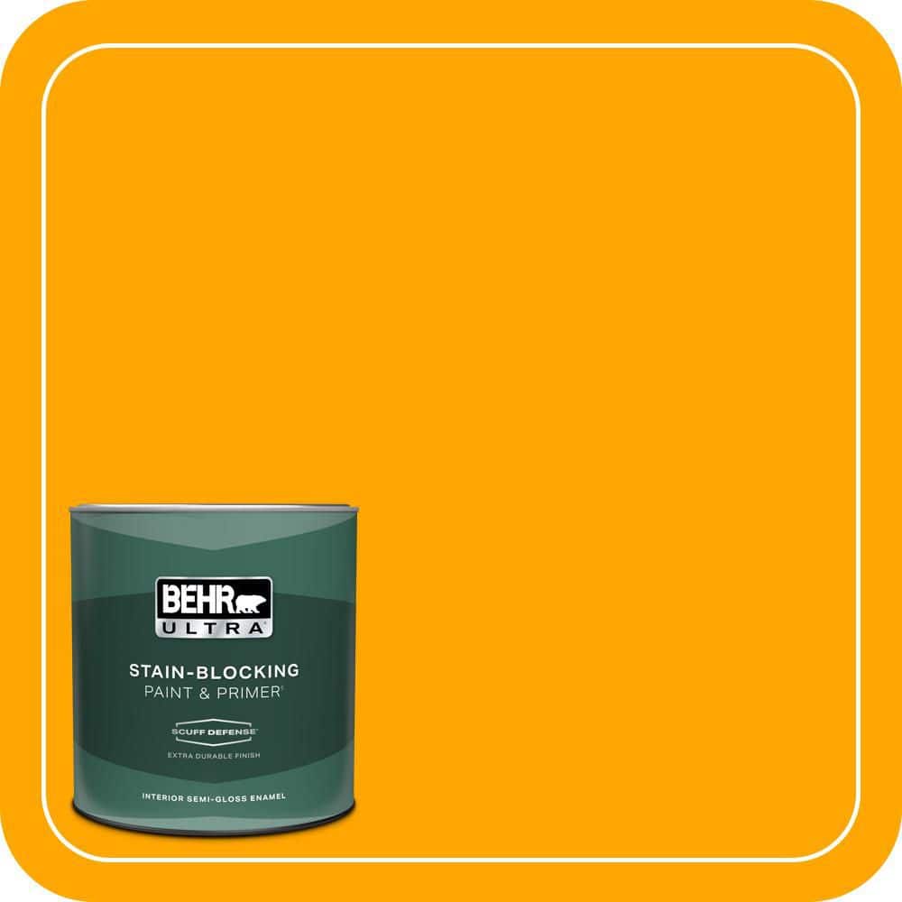 BEHR ULTRA 1 qt. #S-G-330 Instant Delight Extra Durable Semi-Gloss Enamel Interior Paint & Primer
