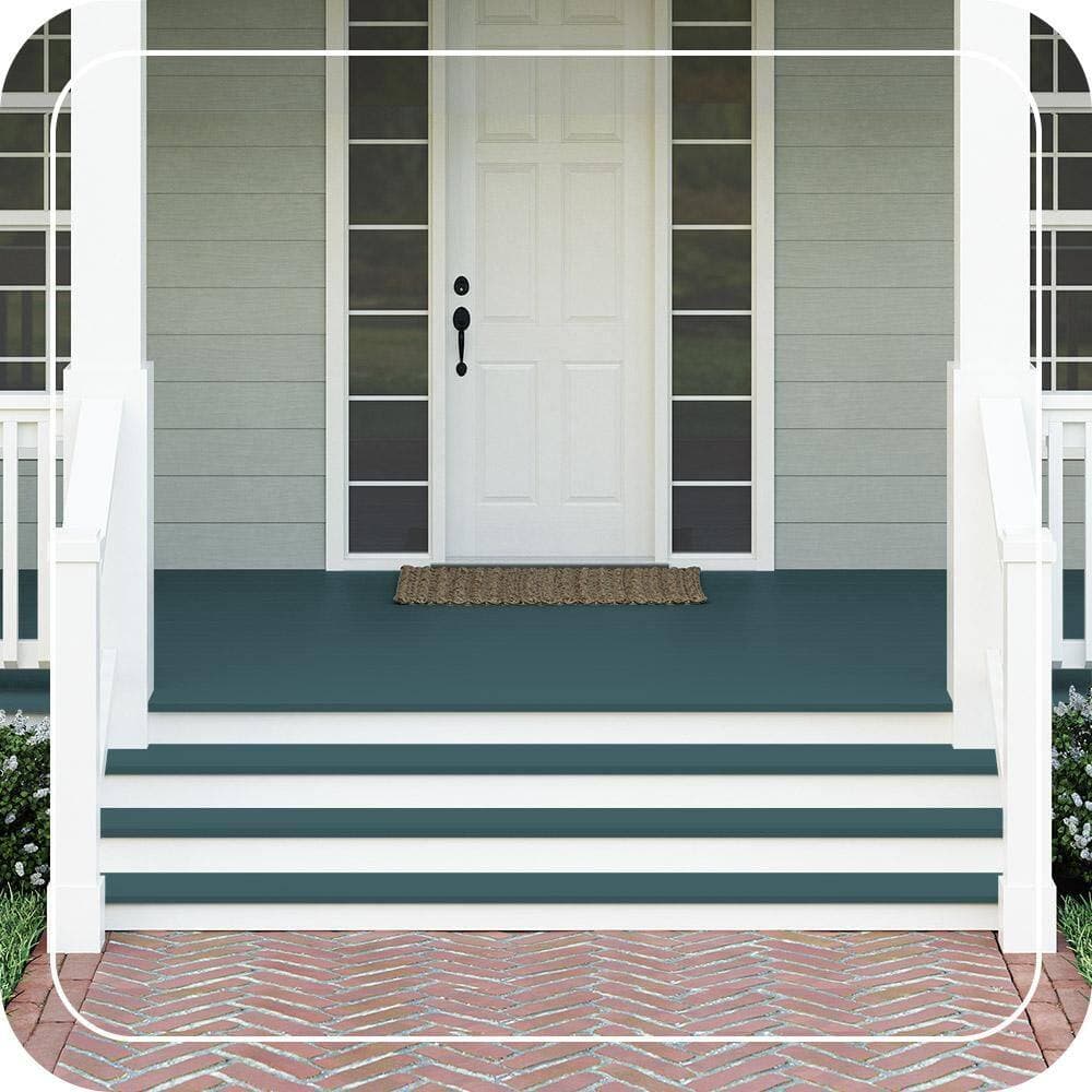 BEHR PREMIUM #T17-12 Textured Low-Lustre Enamel Interior/Exterior Porch and Patio Anti-Slip Floor Paint (2)