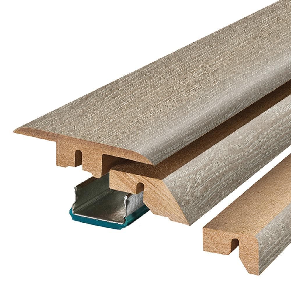 PERFORMANCE ACCESSORIES Larkmead 0.75 in. T x 2.37 in. W x 78.7 in. L Textured Wood Look Laminate Moulding/Trim 4 in 1 Molding (2)