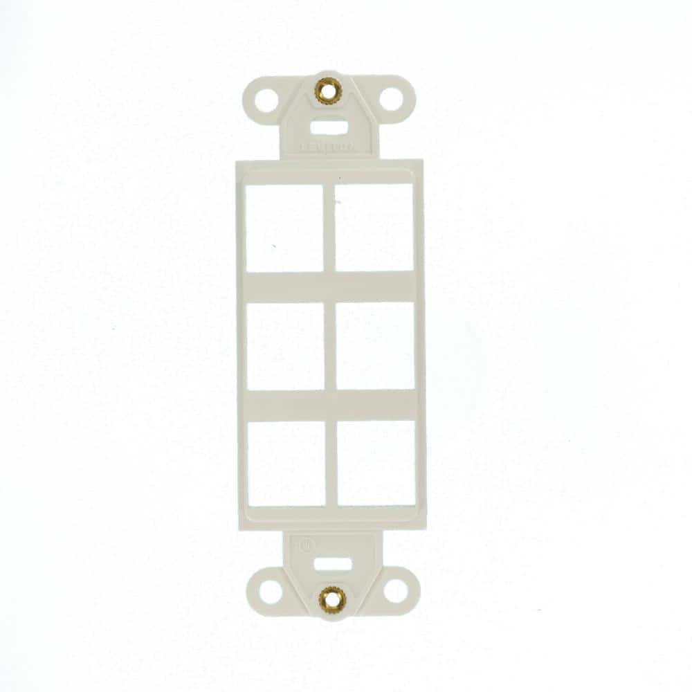 Leviton Decora White 1-Gang Audio/Video Wall Plate 41646-W (2)