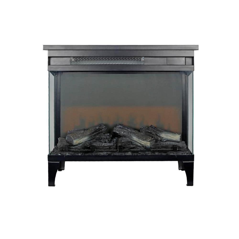 Nivencai 24 in. Freestanding Electric Fireplace in Antique Black with Remote Control