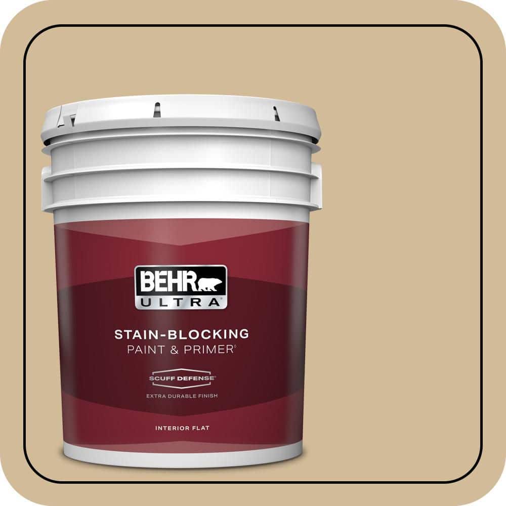 BEHR ULTRA 5 gal. #N290-4 Curious Collection Extra Durable Flat Interior Paint & Primer