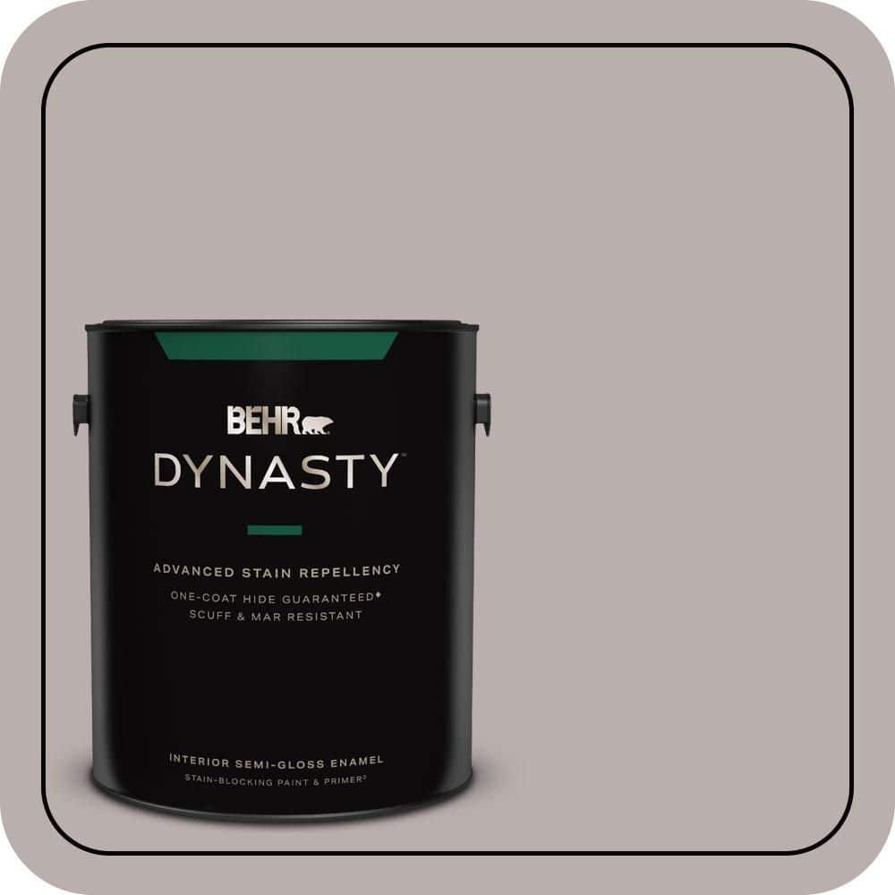 BEHR DYNASTY 1 gal. #PPU17-11 Vintage Mauve Semi-Gloss Enamel Interior Stain-Blocking Paint & Primer