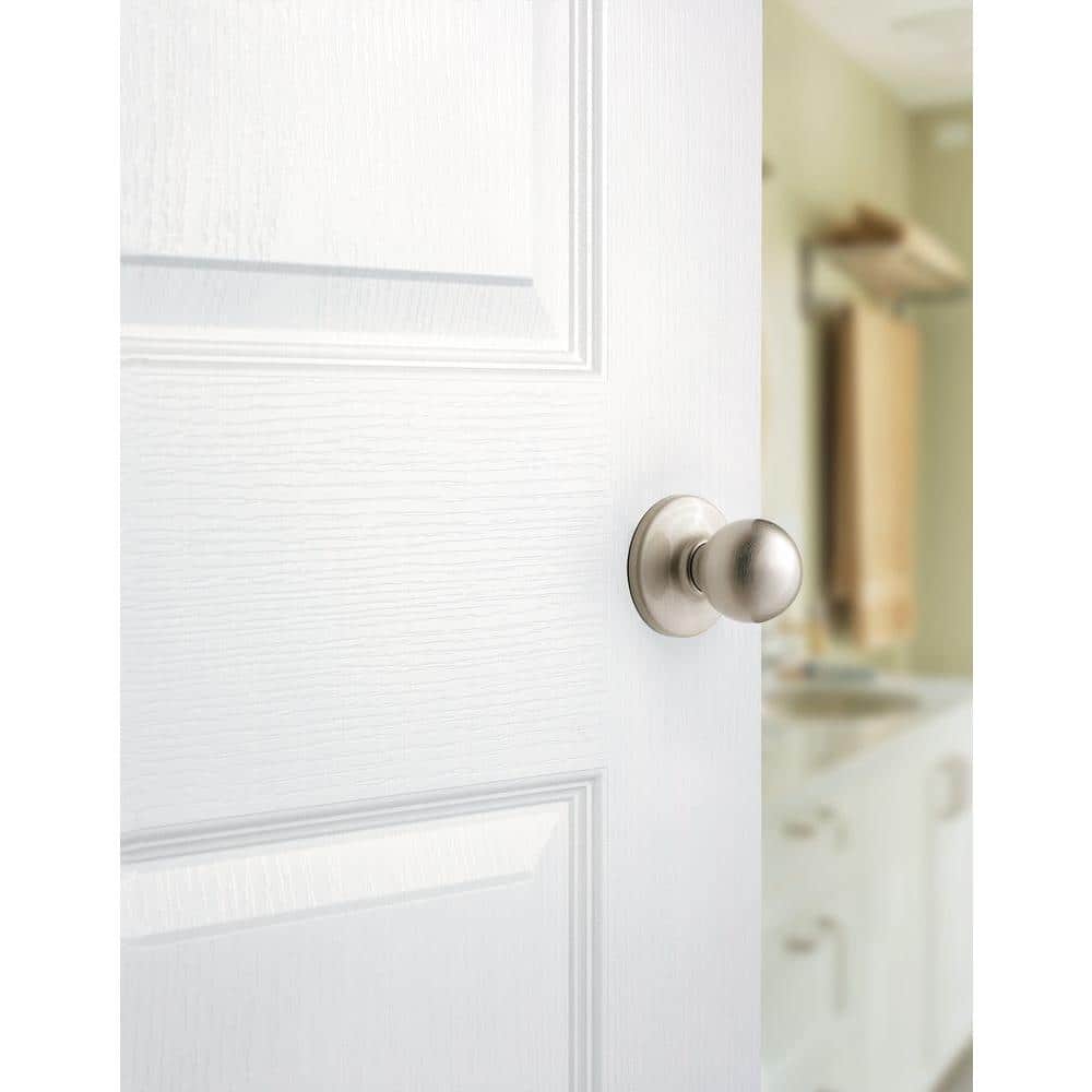 Kwikset Polo Satin Nickel Hall/Closet Door Knob Featuring Microban Antimicrobial Technology (2)
