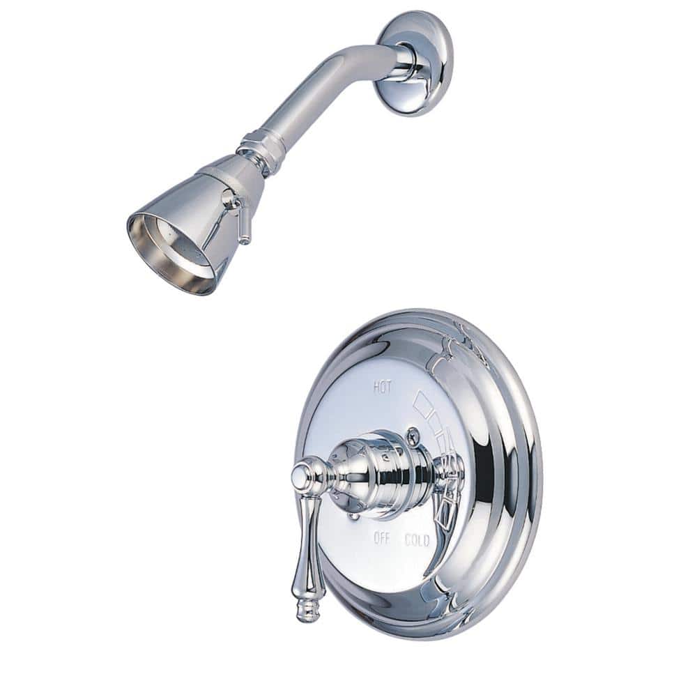 Kingston Brass Restoration Single Handle 1-Spray Shower Faucet 1.8 GPM with Corrosion Resistant