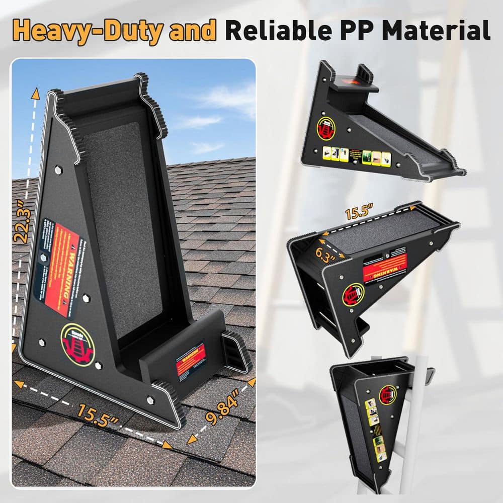 Helhom Ladder Leveler, Roof Leveler Tool, Ladder Stabilizer, Roof Leveling Tool, Stable Platform for Uneven Surface (3)