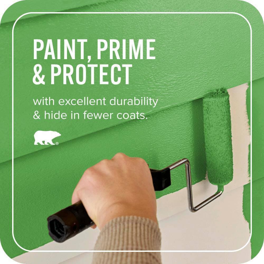 BEHR ULTRA 1 qt. #S-G-440 Green Acres Semi-Gloss Enamel Exterior Paint & Primer (3)