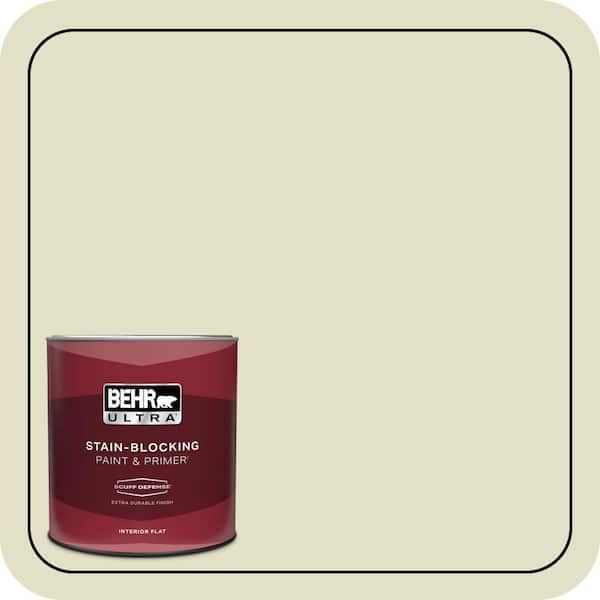 BEHR ULTRA 1 qt. #S340-2 Green Power Extra Durable Flat Interior Paint & Primer (2)