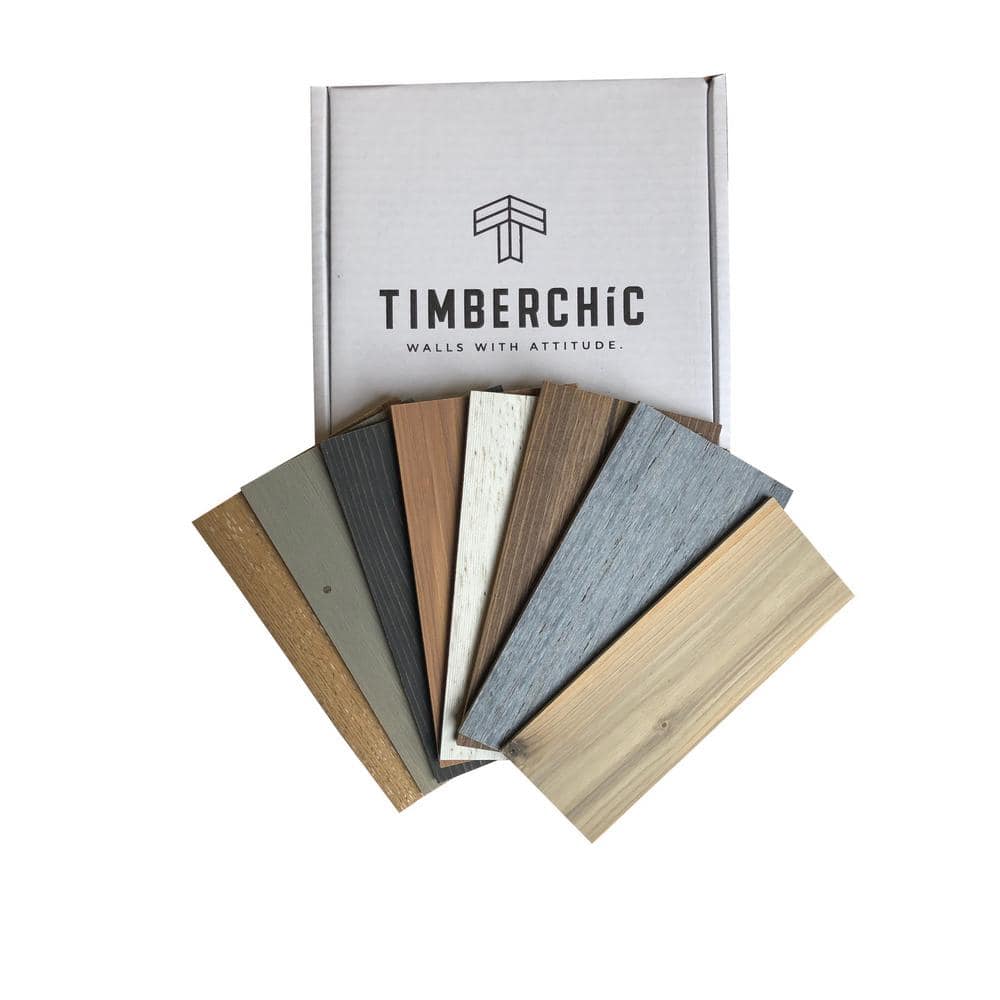 Timberchic Sample Pack Peel and Stick Wall Applique Panels (Sample) (4)