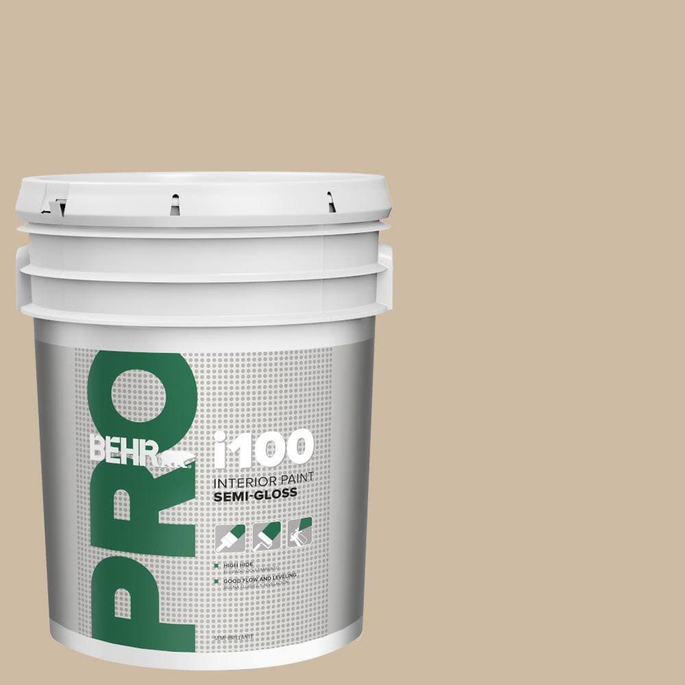 BEHR PRO 5 gal. #710C-3 Gobi Desert Semi-Gloss Interior Paint