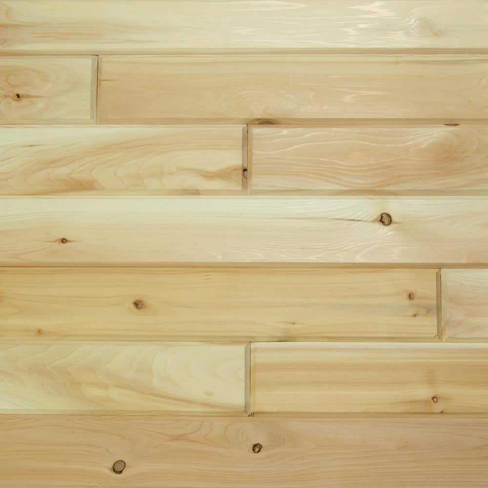 WILSON 1 in. x 4 in. Northern White Cedar End-Matched Tongue and Groove V-Groove and Shiplap Select Softwood Boards(32 sq. ft.) (2)