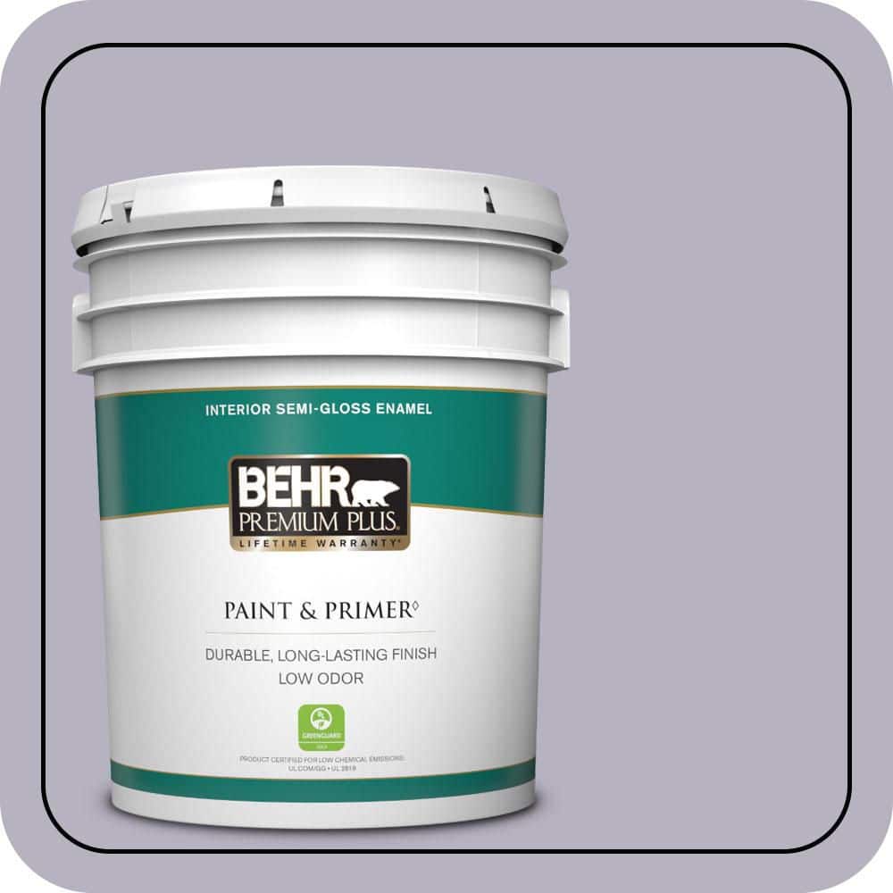 BEHR PREMIUM PLUS 5 gal. #N560-2 Coveted Gem Semi-Gloss Enamel Low Odor Interior Paint & Primer