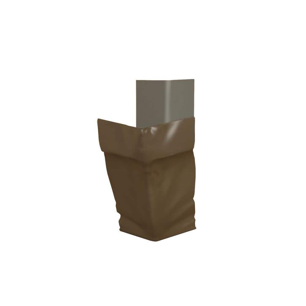 Amerimax 6 in. Terra Bronze Aluminum Outside Strip Miter (1)