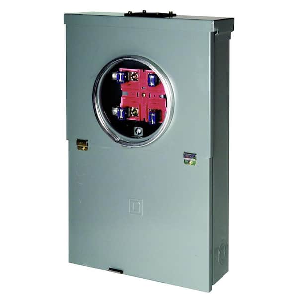 Square D Homeline 100 Amp 10-Space 20-Circuit Outdoor Ring-Type Overhead Main Breaker CSED Value Pack